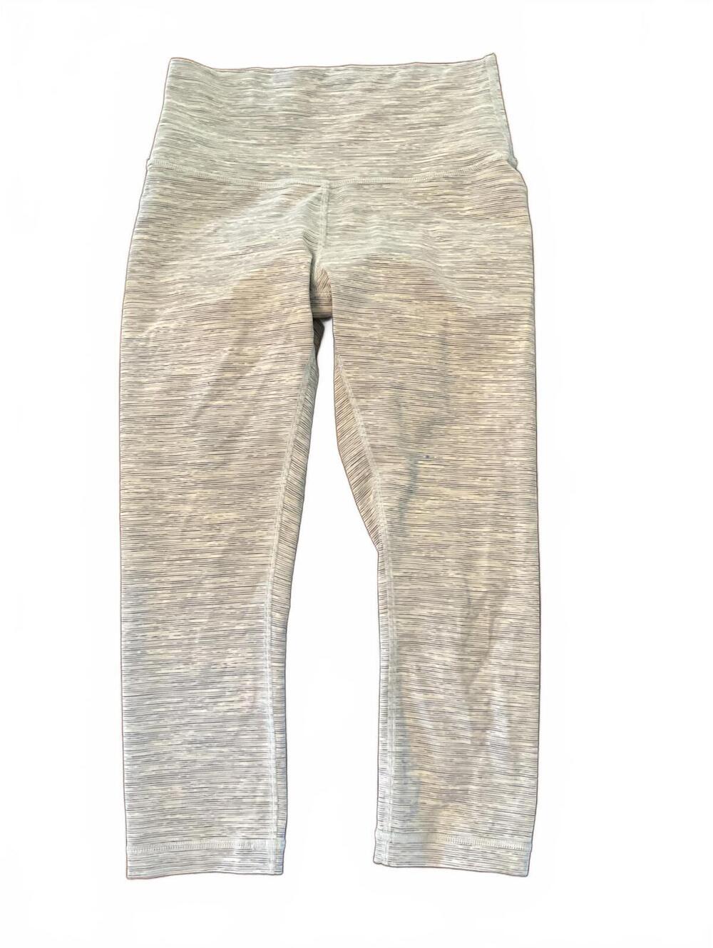 Lululemon Wunder Under HR Crop Luxtreme 8 Sheer Blue